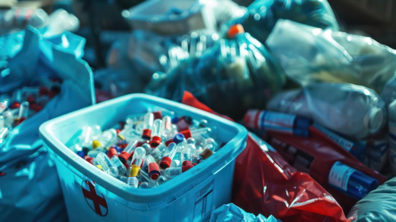AI healthcare waste recycling